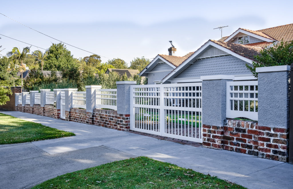 Brick Fence in Melbourne by Black Barrow