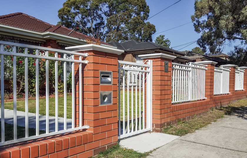 Brick Fence in Melbourne by Black Barrow