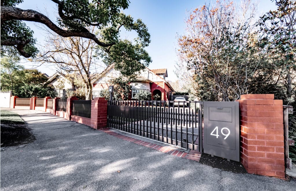 Brick Fence in Camberwell by Black Barrow
